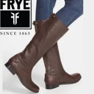 Frye Melissa Back Zip Knee High Riding Boot Equestrian 76431